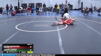 105 lbs Round 4 (6 Team) - Carter Chunko, Grit Mat Club Blue vs Cayden Boedecker, Warhawks