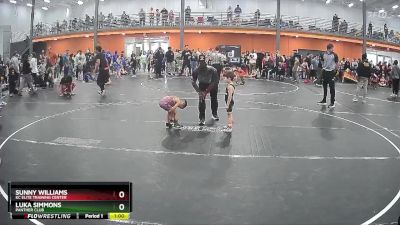 40 lbs Champ. Round 1 - Sunny Williams, KC Elite Training Center vs Luka Simmons, Panther Club