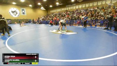 157 lbs Champ. Round 1 - Aydin Vega, Sanger vs Vicente Najera, Mayfair