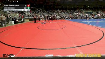 43 lbs Quarterfinal - Jaden Strittmatter, Young Guns vs Jude DeWeerd, Westshore Wrestling Club