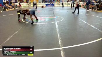 150 lbs Quarterfinals (8 Team) - Keanu Martin, Merritt Island vs Alexander Harding, Miramar