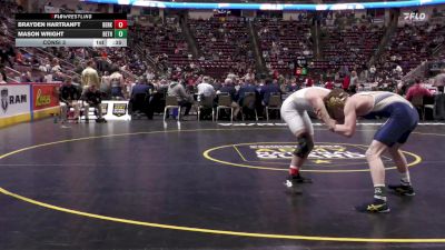 133 lbs Consi 3 - Brayden Hartranft, Berks Catholic vs Mason Wright, Beth Center