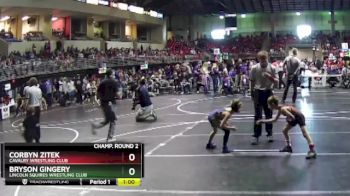 50 lbs Champ. Round 2 - Corbyn Zitek, Cavalry Wrestling Club vs Bryson Gingery, Lincoln Squires Wrestling Club