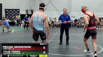 132 lbs Semis (4 Team) - Tyler Traves, Team Shutt Dethrone vs Michael Groszkowski, TNWC Red