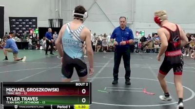 132 lbs Semis (4 Team) - Tyler Traves, Team Shutt Dethrone vs Michael Groszkowski, TNWC Red