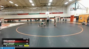 98 lbs Quarterfinal - Pruitt Weaver, Lander Middle School vs Pryce Wiginton, Riverton Middle School