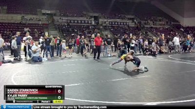 78 lbs Quarterfinal - Kyler Parry, Inland Northwest Wrestling Training Center vs Kaiden Starkovich, Black Fox Wrestling Academy