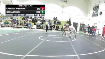 157 lbs Cons. Round 1 - Geo Abrego, East Los Angeles College vs Camden Williams, Bakersfield College
