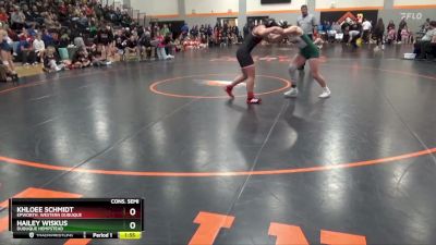 130 lbs Cons. Semi - Hailey Wiskus, Dubuque Hempstead vs Khloee Schmidt, Epworth, Western Dubuque