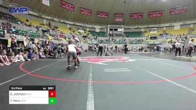 70 lbs 3rd Place - Gatlin Johnson, Benton Parks Youth Wrestling vs Tristan Pero, Spartan Wrestling Academy