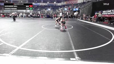60 lbs 7th Place - Alexander Bell, Moen Wrestling Academy vs Chance Peters, Claremore Wrestling Club