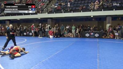 59 lbs Quarters - Ezra Taussig, Greater Heights Wrestling vs Andrew Kelly, Heatwave