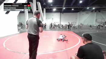 65 lbs Final - Nathaniel Vasquez, Mantanona TC vs Philip Espinosa, Rough House