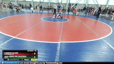 92 lbs Champ. Round 2 - Guillermo Pio Saucedo, INWTC vs Landon Glahn, Ellensburg WC