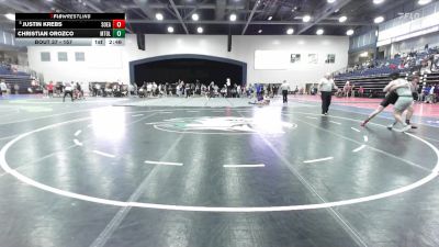 157 lbs Champ. Round 1 - Justin Krebs, Southeastern vs Christian Orozco, Mt. Olive