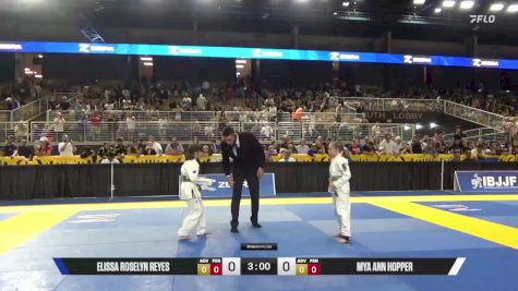 Mya Ann Hopper vs Elissa Roselyn Reyes 2025 Pan Kids Jiu-Jitsu IBJJF Championship