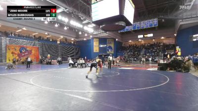 157 lbs Champ. Round 3 - Zeno Moore, Lake Highland Preparatory School vs Myles Burroughs, Northfield Mt Hermon