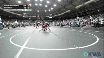 85 lbs Consi Of 8 #2 - Austin Bloodworth, Ponca City Wildcat Wrestling vs Ty Hartley, Husky WC