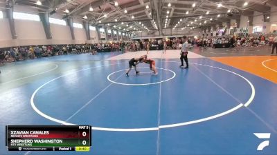 72 lbs Cons. Round 1 - Xzavian Canales, ReZults Wrestling vs Shepherd Washington, NTX Wrestling