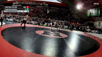 4A 113 lbs Quarterfinal - Sawyer Huston, Timberlake vs Greysen Packer, South Fremont