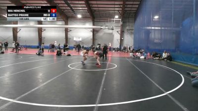 135 lbs Rr Rnd 3 - Mia Henckel, Team Tugman - ELB vs Matteo Priore, Ruthless - ELB