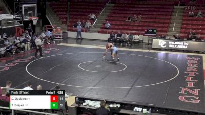 165 lbs Finals (2 Team) - Caden Dobbins, Lock Haven vs Thomas Snipes, The Citadel