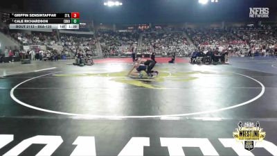 B6A-120 lbs Quarterfinal - Cale Richardson, Edmond North vs Griffin Sensintaffar, Stillwater