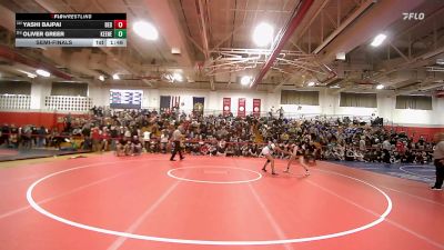 107 lbs Semifinal - Yashi Bajpai, Bedford vs Oliver Greer, Keene