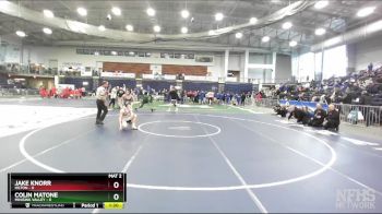 116 lbs Round 3 (3 Team) - Colin Matone, Minisink Valley vs Jake Knorr, Hilton