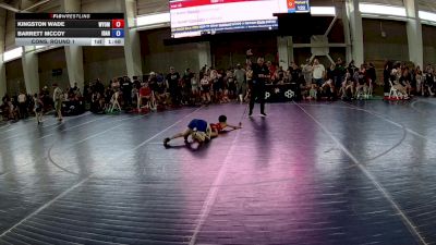 71 lbs Cons. Round 1 - Kingston Wade, Wyoming vs Barrett McCoy, Idaho