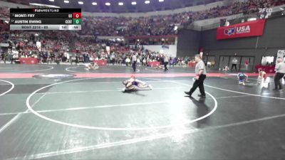 85 lbs Champ. Round 2 - Monti Fry, Glenwood City vs Austin Ewing, Richland Center Youth Wrestling