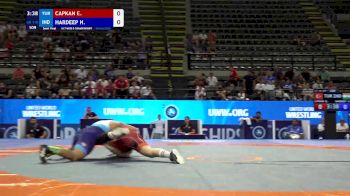 110 kg 1/2 Final - Emrullah Capkan, Turkiye vs Hardeep Hardeep, India