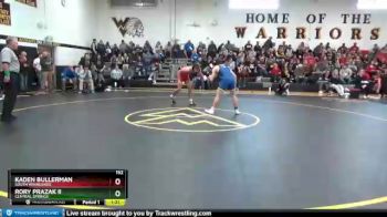 152 lbs Quarterfinal - Rory Prazak II, Central Springs vs Kaden Bullerman, South Winneshiek