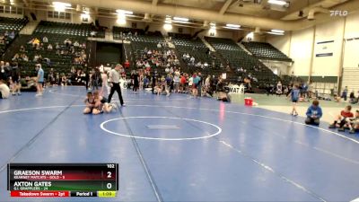 102 lbs Placement Matches (8 Team) - Graeson Swarm, Kearney Matcats - Gold vs Axton Gates, G.I. Grapplers