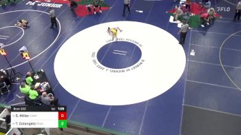 89 lbs Round Of 32 - Sam Miller, Camp Hill vs Titus Colangelo, Franklin Regional