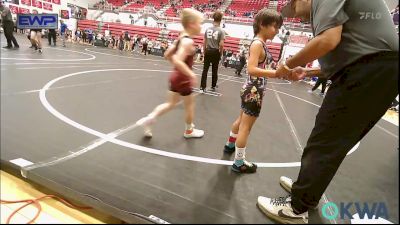 55 lbs Quarterfinal - Oaklee Stone, Piedmont vs Tatum Hawkins, Noble Takedown Club