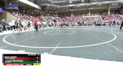 79 lbs Quarterfinal - Raul Rueda, Alpha Academy vs Jaxxon Browning, St. Marys