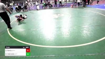 145 lbs Final - Dylan Sontz, Westfield vs Brent Zabriskie, Jefferson, NJ