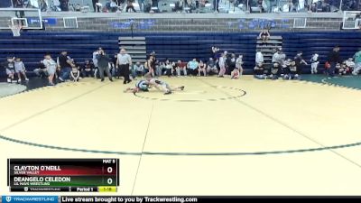 62 lbs Quarterfinal - Clayton O`Neill, Silver Valley vs DeAngelo Celedon, Lil Mavs Wrestling