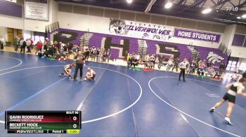 86 lbs Cons. Round 3 - Gavin Rodriguez, Charger Wrestling Club vs Beckett Mock, Warrior Wrestling Club