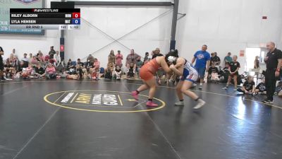 105 lbs Rr Rnd 5 - Riley Alborn, Ohio Goons - W vs Lyla Hensen, Mat Demon - W