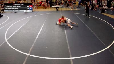 105 lbs Champ. Round 2 - Lincoln Goodrich, MN vs Kyson Sundberg, SD