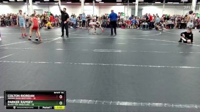 88 lbs Round 7 (8 Team) - Parker Ramsey, Black Fox Wrestling vs Colton Riordan, Savage Barn Brothers