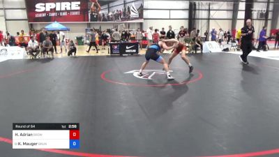 61 kg Round Of 64 - Hunter Adrian, Brown Regional Training Center vs Kase Mauger, Brunson UVRTC