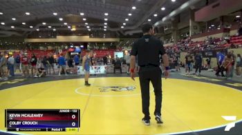 132 lbs Cons. Round 4 - Kevin McAleavey, TX vs Colby Crouch, IL