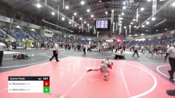 98 lbs Quarterfinal - Kai Mickelbart, High Elevation WC vs Jordyn Abernathy, Burlington