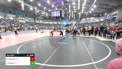 145 lbs Consi Of 8 #2 - Quintin Aleman, Fort Morgan Wrestling Club vs Ethan Kaiser, Rifle