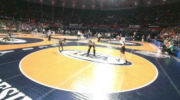 3A 132 lbs Quarterfinal - Brett Harman, Park Ridge (Maine South) vs Jason Hampton, Joliet (Catholic Academy)