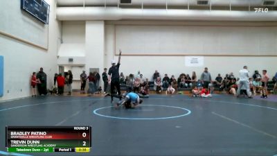 97-106 lbs Round 3 - Bradley Patino, Grantsville Wrestling Club vs Trevin Dunn, Sanderson Wrestling Academy