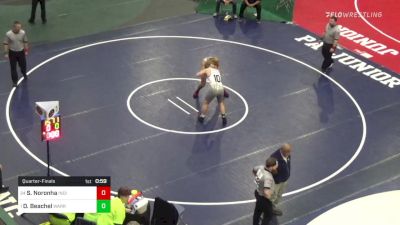 172 lbs Quarterfinal - Stefan Matteo Noronha, Indiana vs Denyn Beachel, Warrior Run